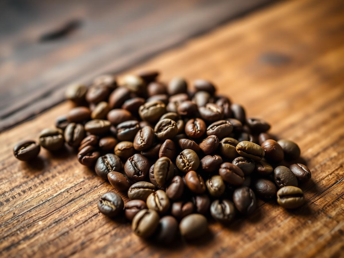 Roasted Gayo Arabica coffee beans